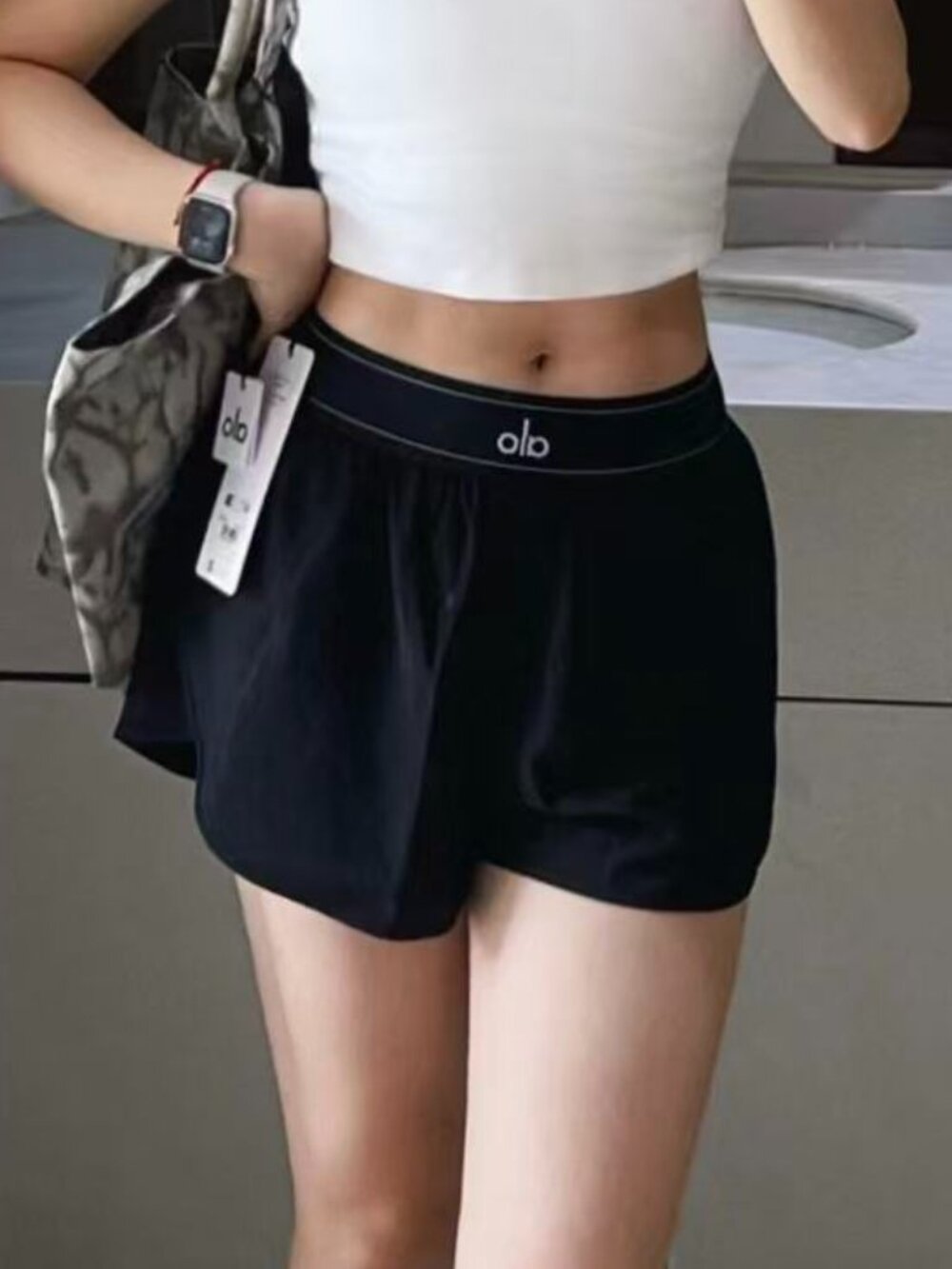 ALO Yoga Match Point Shorts Black😘💕 Brand new with tags - Picture 2 of 9